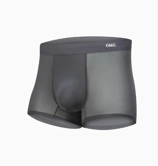 Men's seamless antibacterial fitness underwear in four colour options showing lightweight stretch fabric