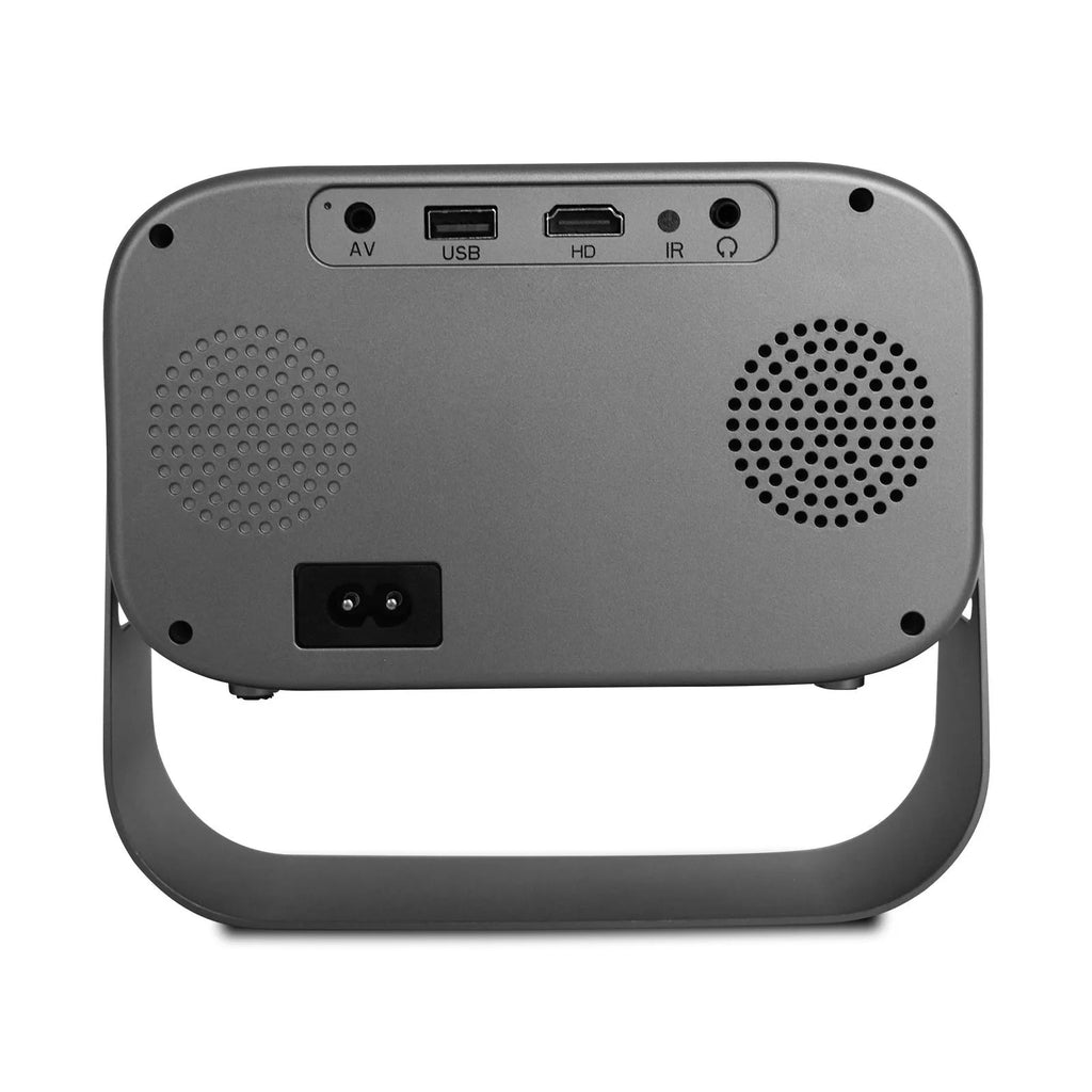 Black HD smart portable projector with Android system and remote control