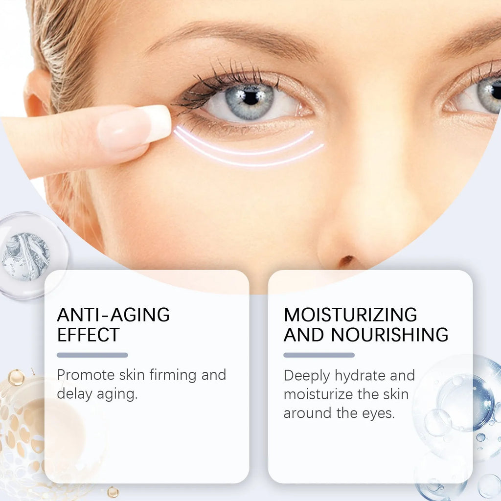 Retinol eye cream 20g tube with moisturising softening formula for dark circles and fine lines