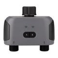 Bluetooth dual watering controller with timer connected to outdoor tap, 122x58x141.5mm, plastic body, IPX5 waterproof