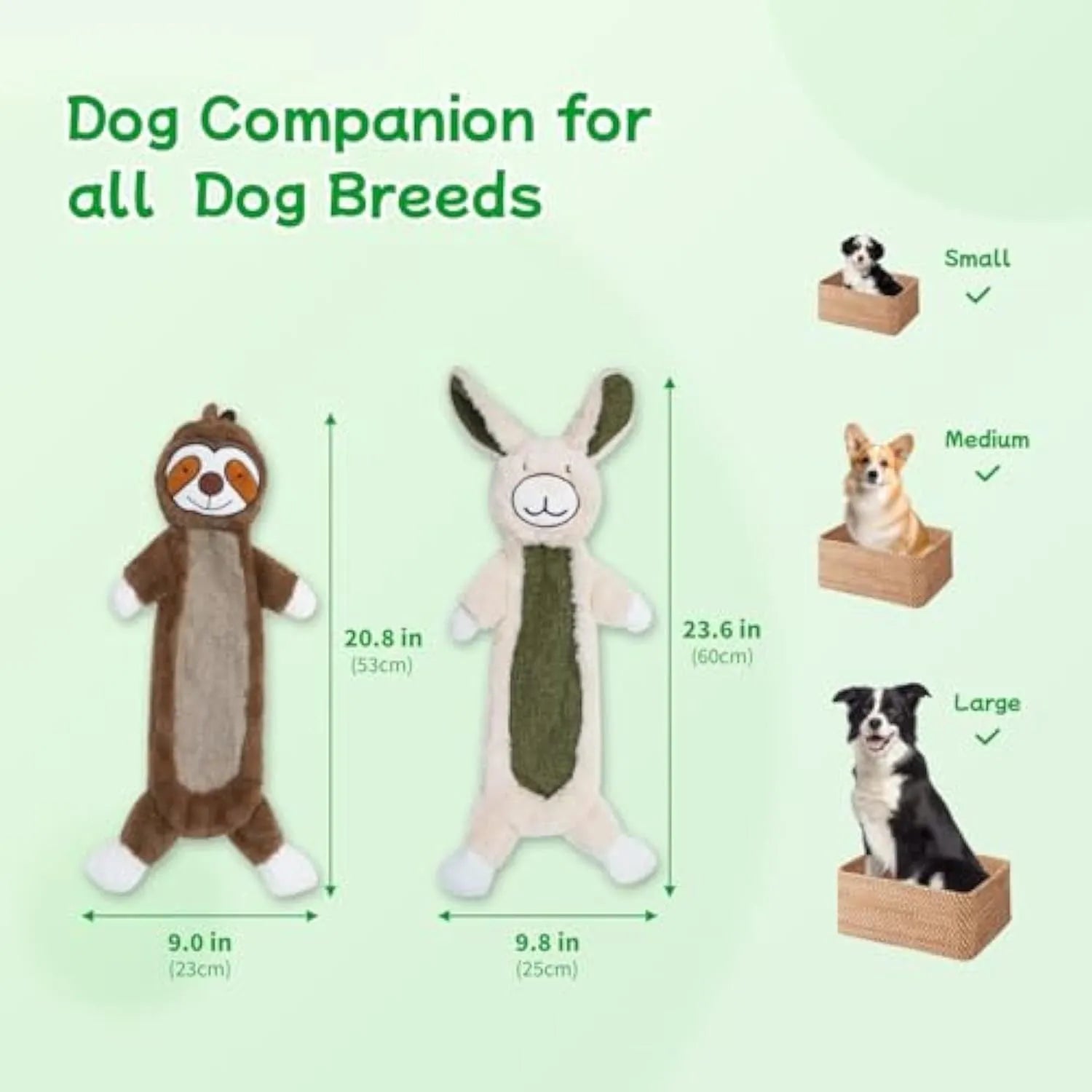 No stuffing crinkle dog toy featuring a cute rabbit design with soft plush material and internal crinkle paper