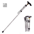Aluminium folding cane with non-slip handle, shown extended to its adjustable height between 85-95cm.