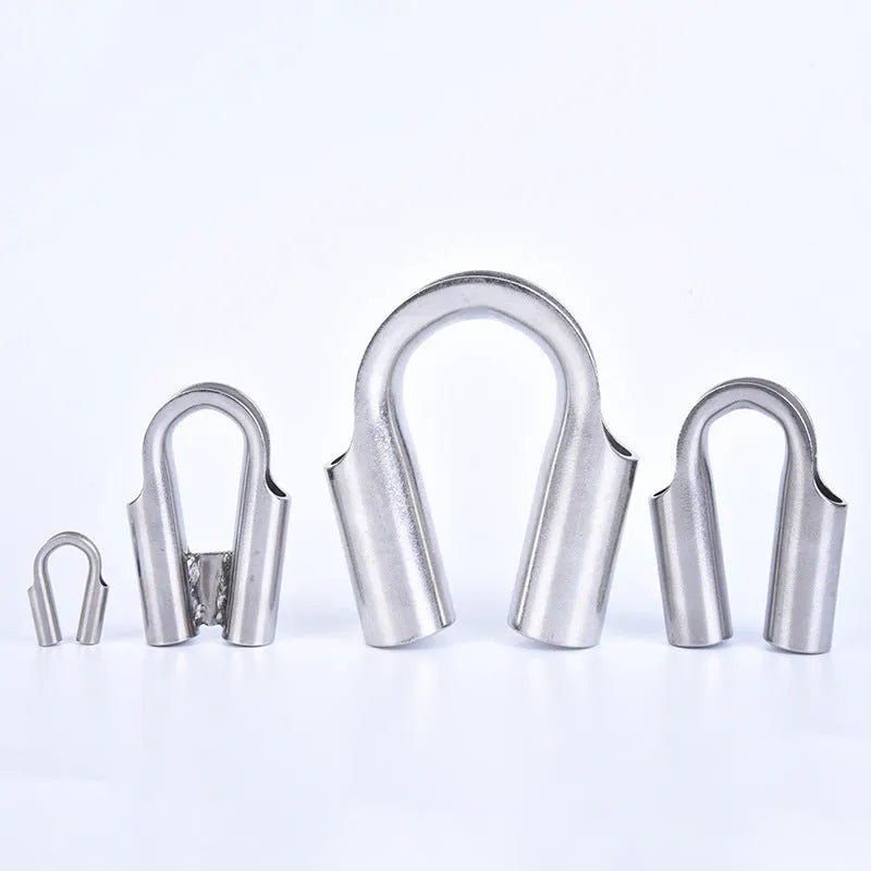 Stainless steel tubular sleeve ring for pipe connections, available in multiple diameters.