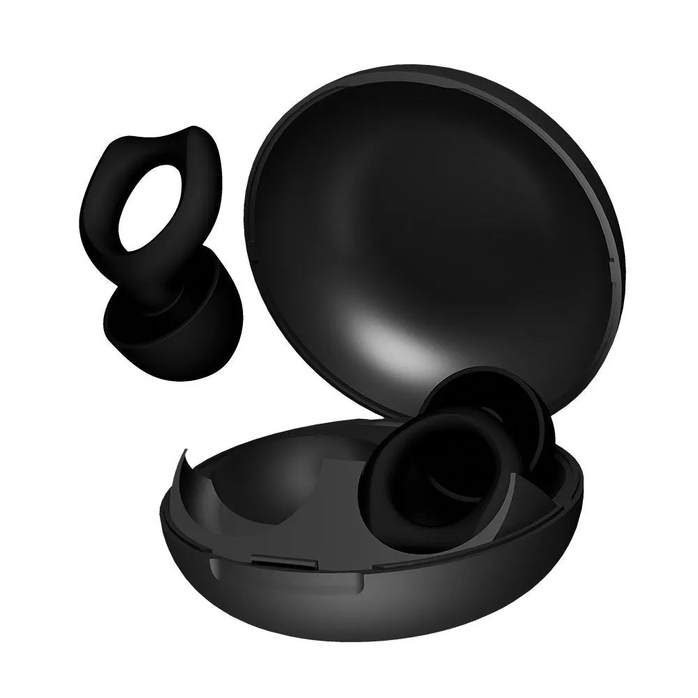 Super anti-noise silicone soundproof earplugs in black, blue, green, purple, white, OPP packaging