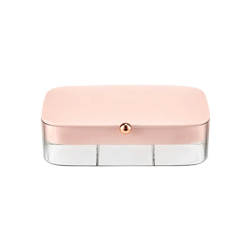 Jewellery storage box with multi-layer compartments in modern minimalist design