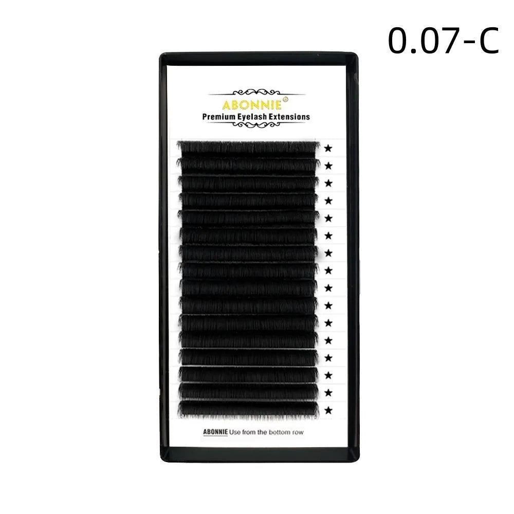 16-row dense false eyelashes in mink hair showing natural volume with multiple length options