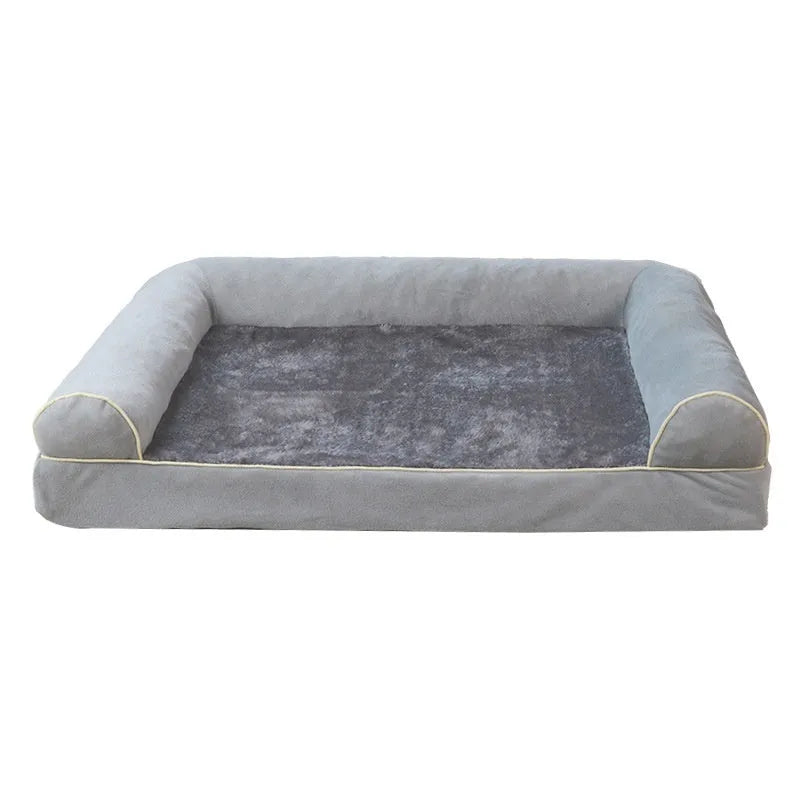 Square breathable sponge cooling dog bed for kennels in blue colour option