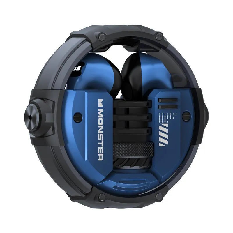 Radio competition in-ear Bluetooth headset in emerald colour, low latency for e-sports gaming