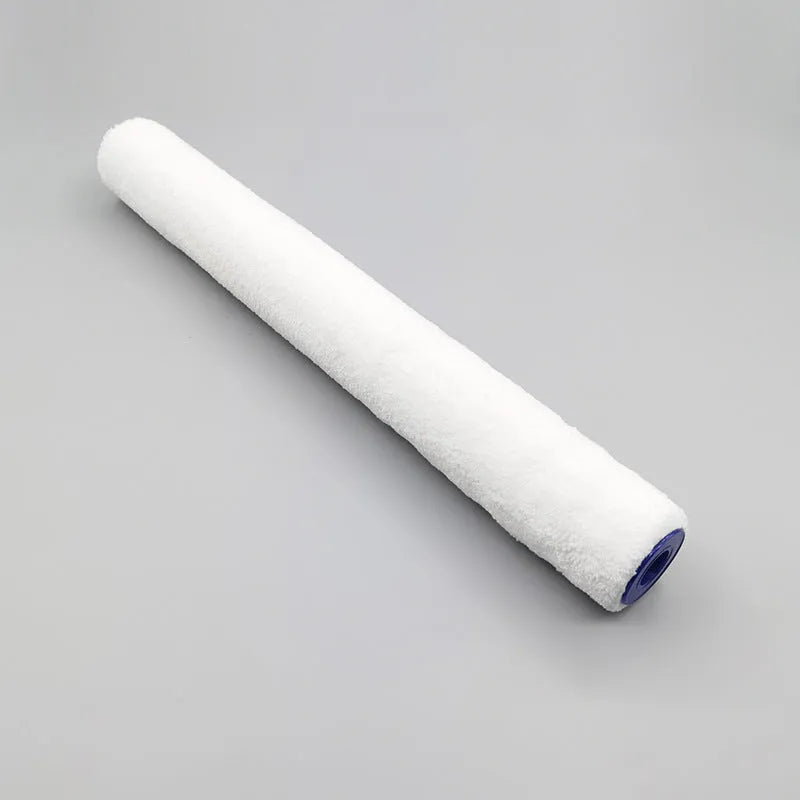 18-inch paint roller with lengthened handle, 71mm diameter engineering plastics barrel, and short hair brush head