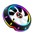 Silent RGB LED air CPU cooler with aluminium heatsink and two heat pipes for desktop computers