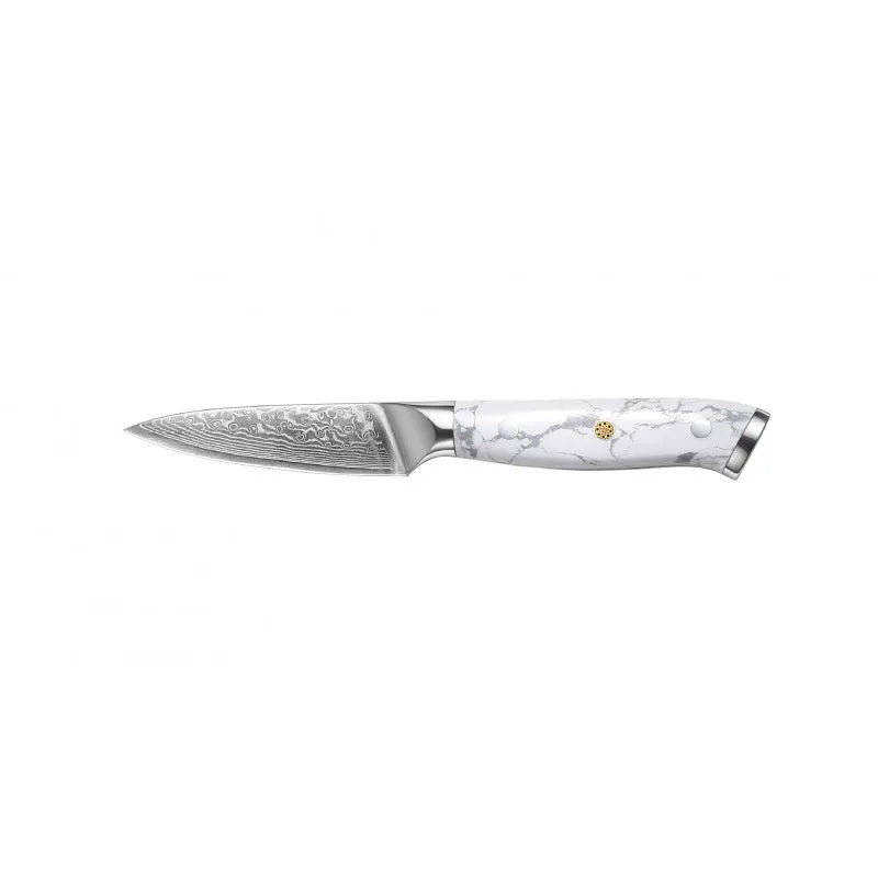 Damascus pattern combined chef's knife with VG10 steel blade, 21cm blade length