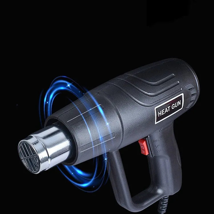 Industrial hot air tool with anti-slip thermal insulation shell and grid-type air outlet design