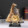 Fashion bedroom clock creative home decor plastic alarm clock in gold or silver colour compact size