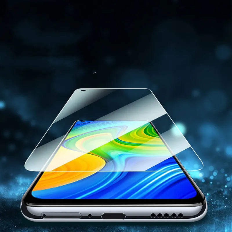 Full screen tempered glass protector for Xiaomi Redmi phones with high-definition anti-fingerprint coating