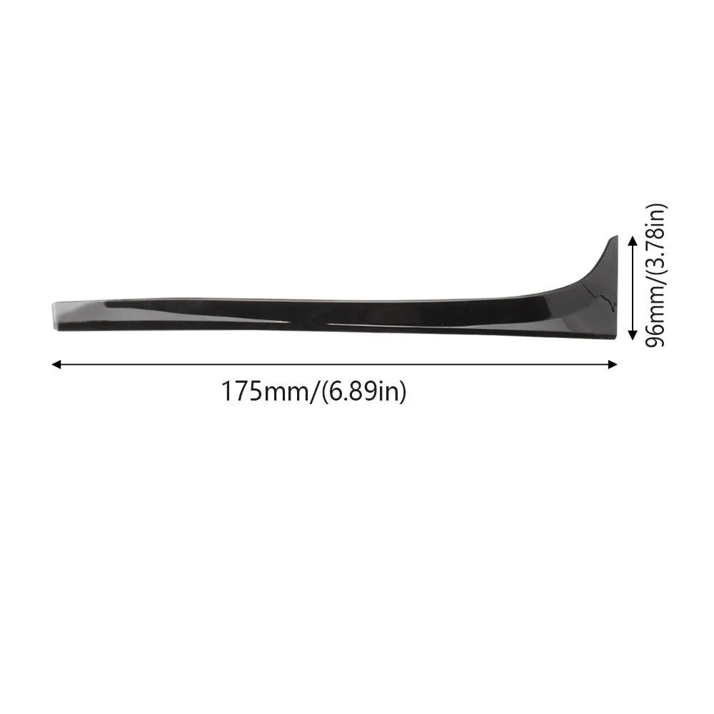 Pair of glossy black ABS rear window side spoiler wings for VW Golf 7 MK7