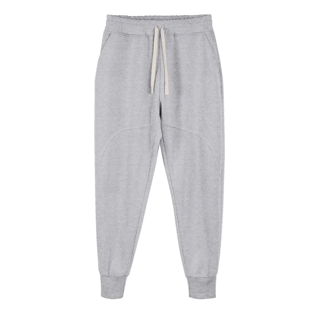 Men's casual ankle-tied drawstring sweatpants in black, polyester cotton fabric, mid waist, available in 5 sizes