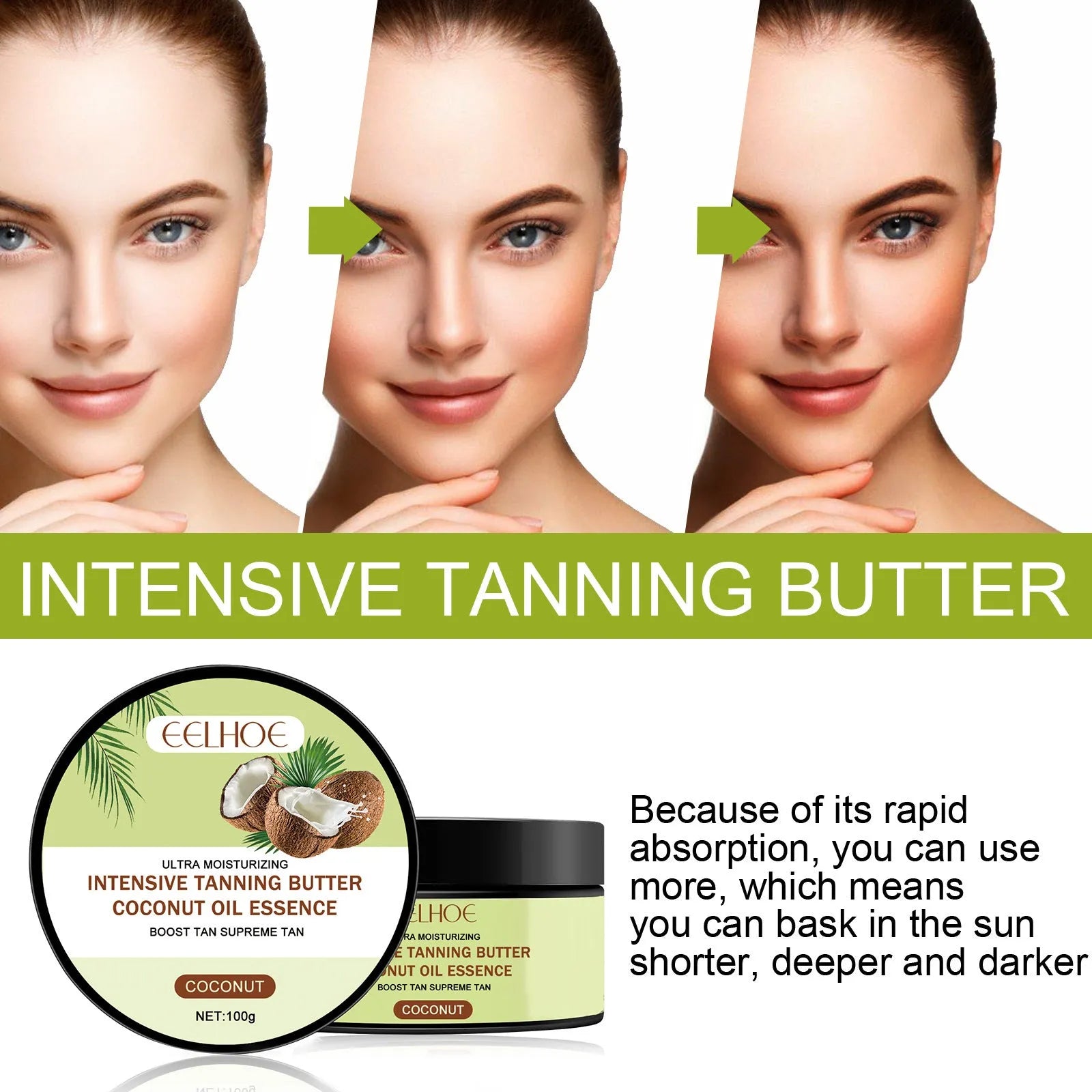 Coconut Help Black Frost blackening cream 100g jar with natural oil formula
