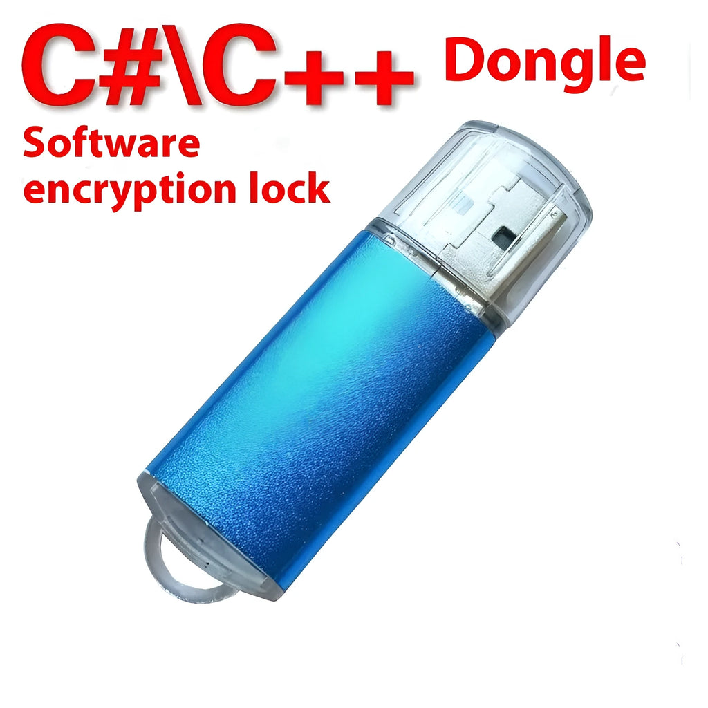 Blank software encryption USB dongle with metal shell in multiple colour options