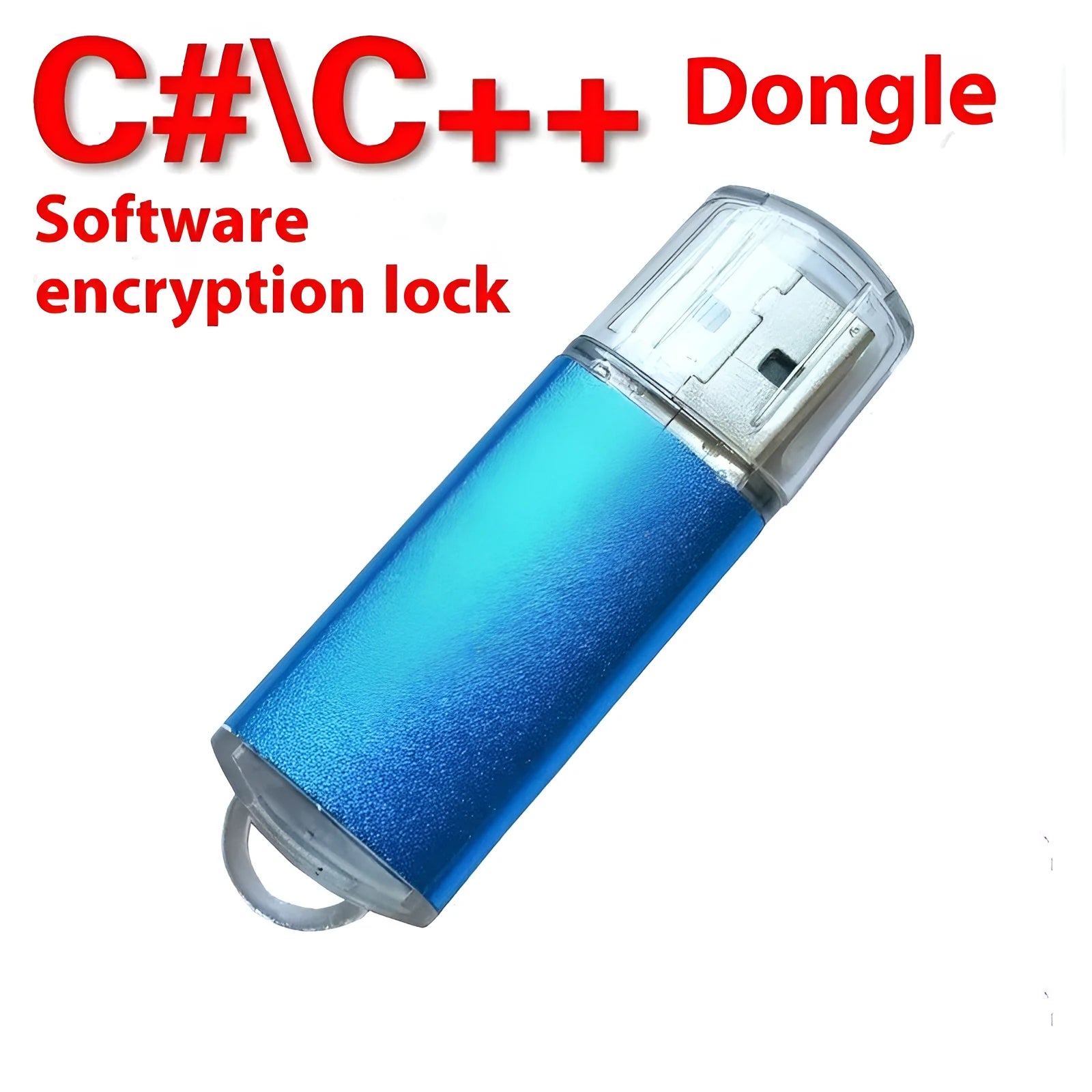Blank software encryption USB dongle with metal shell in multiple colour options