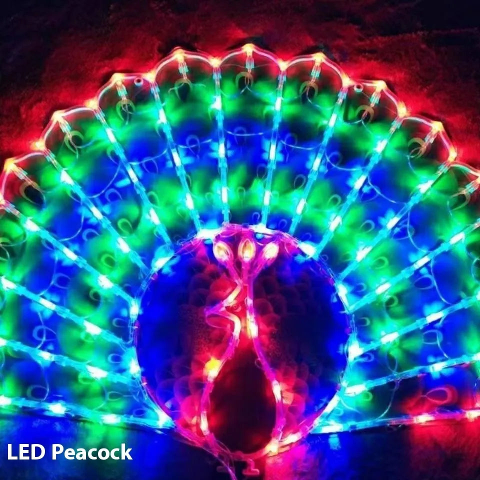 Christmas festival plug-in outdoor decorative string lights with plastic shell and IP44 rating