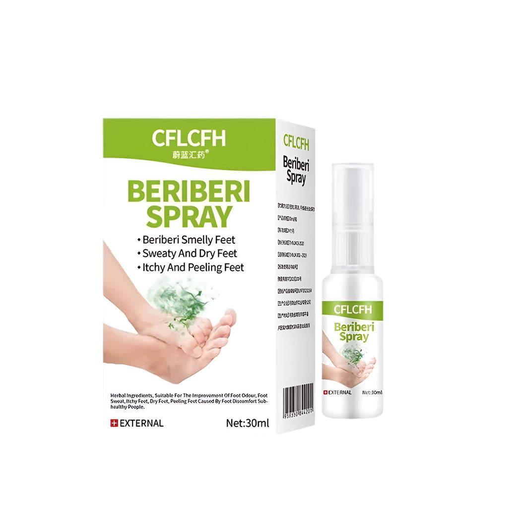 30ml foot odour spray bottle for shoes and feet with herbal formula