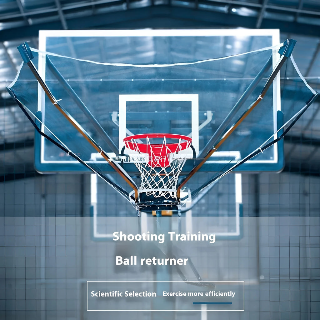 Automatic basketball training ball return with cowhide leather and iron construction