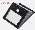 Solar outdoor garden lamp with LED sensor light 100LED motion detection for pathway patio