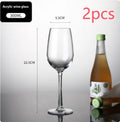 Modern clear plastic wine glass with simple design, shown in 300ml and 550ml sizes.