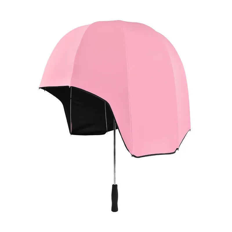 Helmet umbrella 76cm sun protection and rain umbrella in hands-free hat style