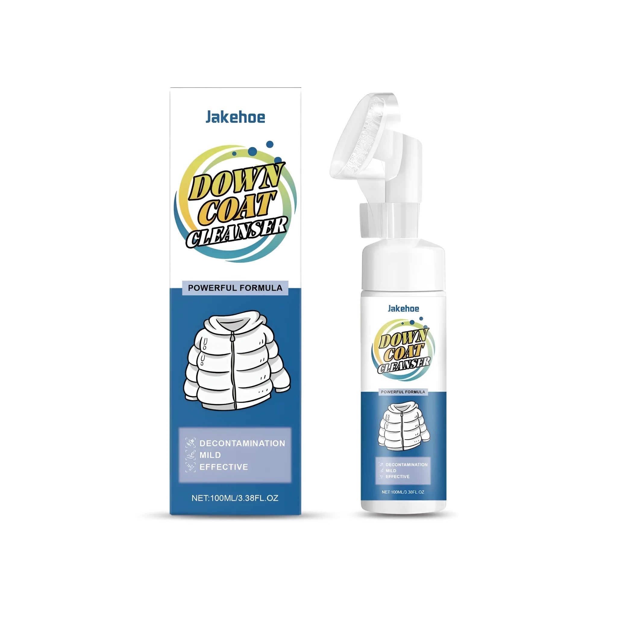 100ml down coat cleanser bottle for washing down jackets and filled materials