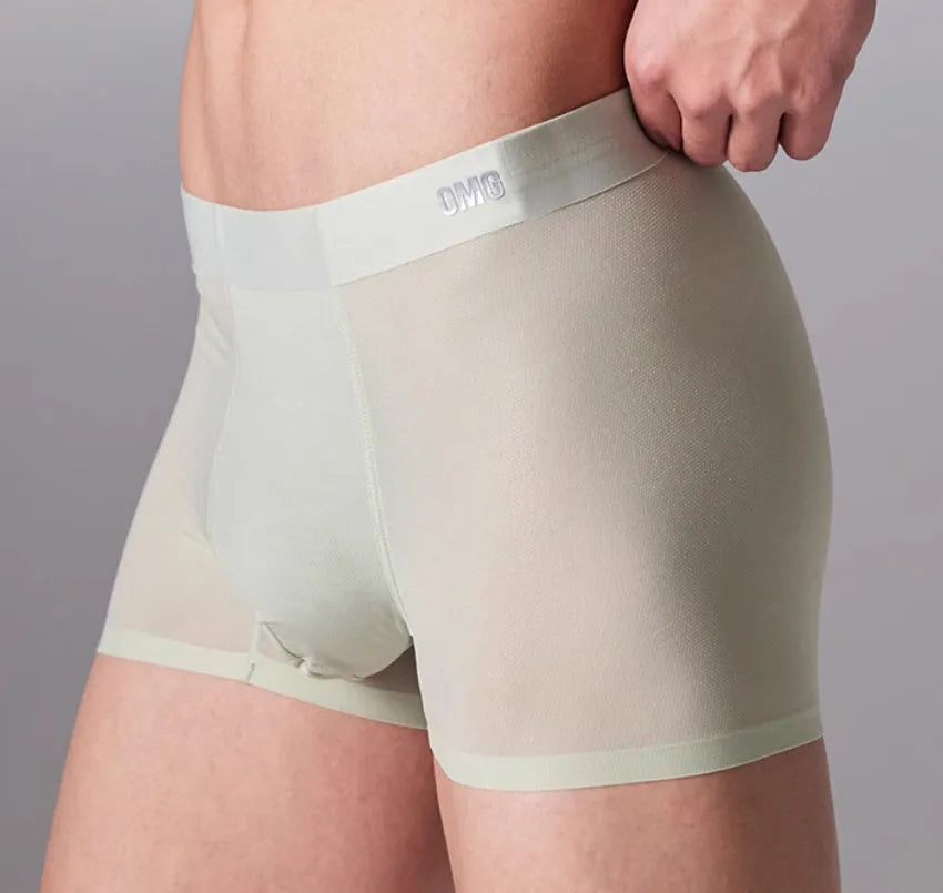 Men's seamless antibacterial fitness underwear in four colour options showing lightweight stretch fabric