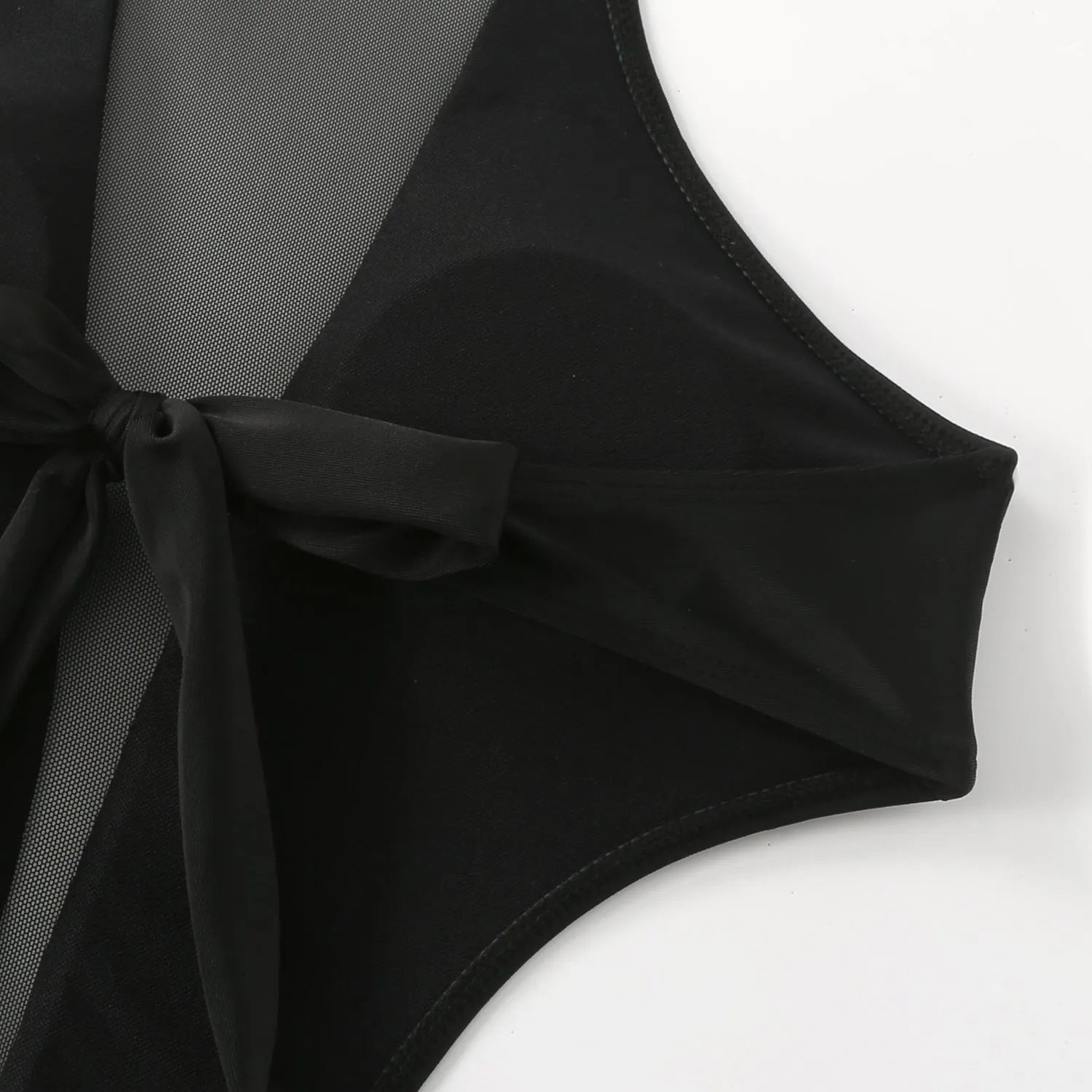 Women's one-piece swimsuit black nude back hollow out strap polyester swimming wear