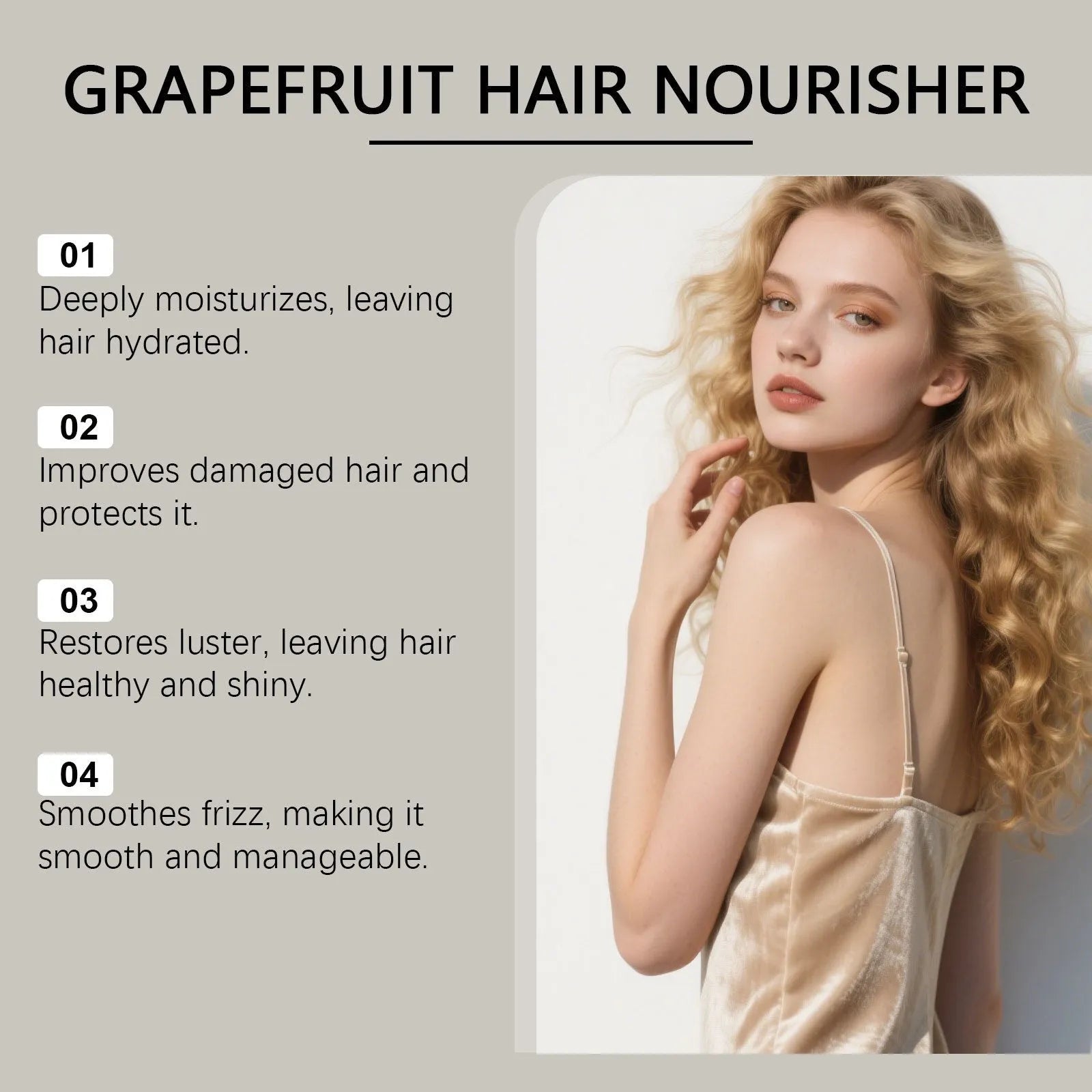 120ml bottle of Grapefruit Hair Conditioner with natural oils and vitamin E