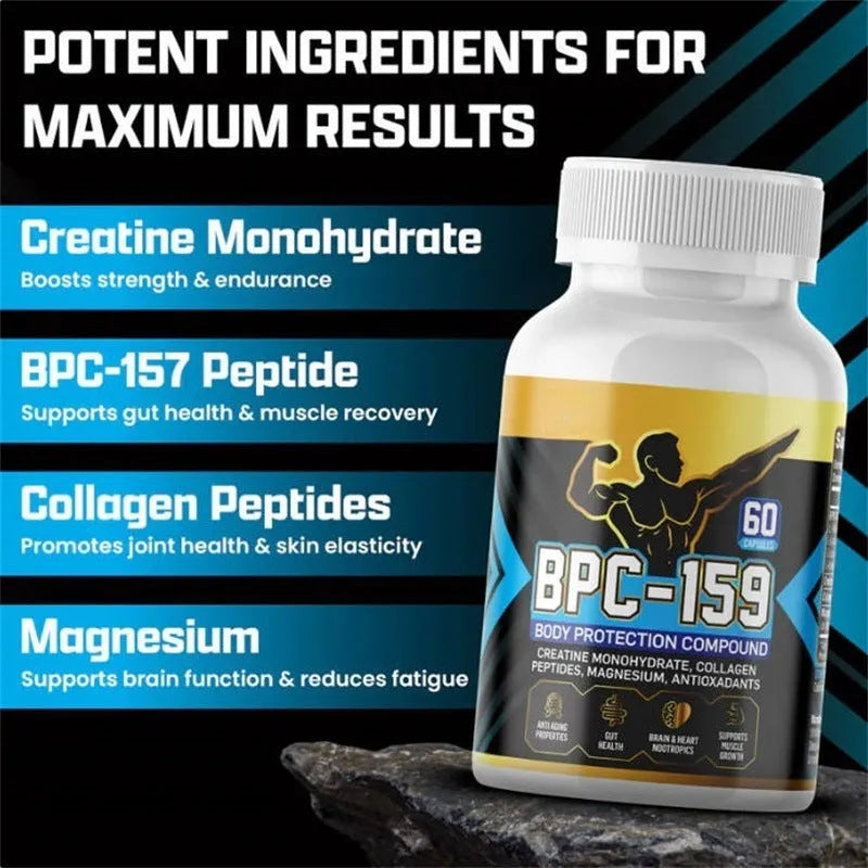 One bottle of body supplement capsules for energy support, standard specification