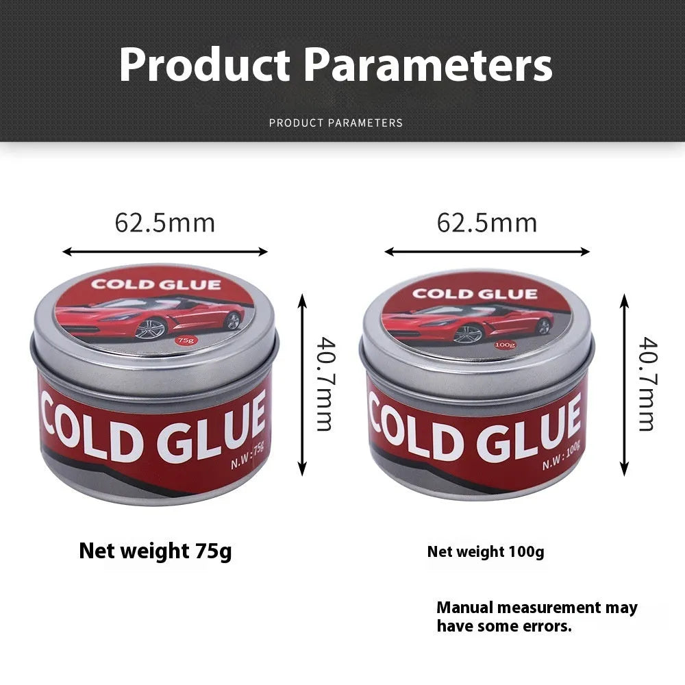 Special cold glue for automobile depression repair in 75g and 100g sizes for car dent pulling.