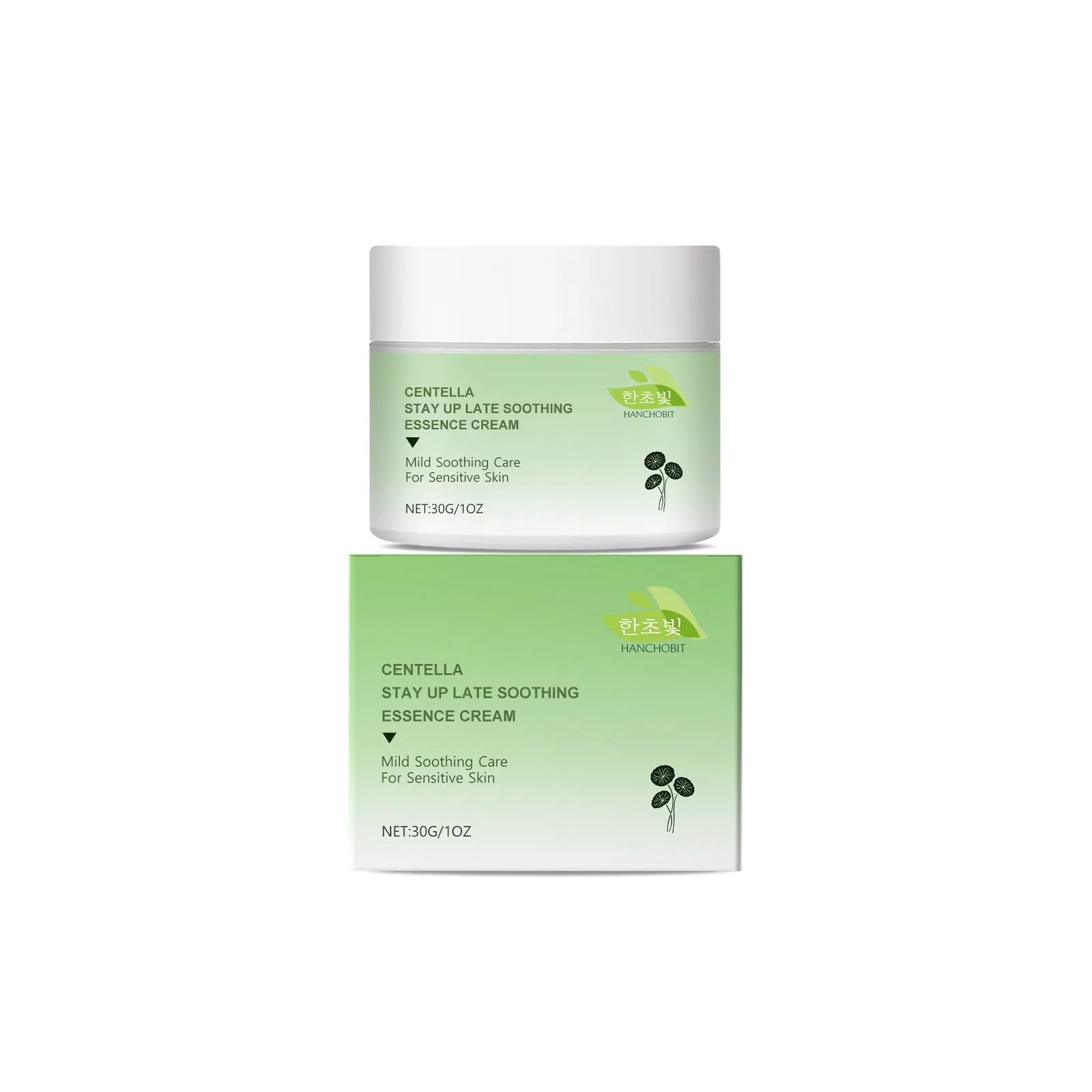 Centella Asiatica Soothing Cream 30g tube with green and white label on neutral background