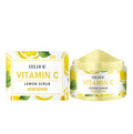 100g tube of lemon exfoliating face and body scrub cream with walnut shell powder.