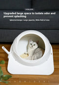 Large fully enclosed cat litter box in Ariston colour made from PP plastic with scoop included