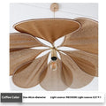 Bohemian fabric hanging lamp white 50cm diameter ceiling chandelier for hotel