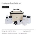 Naturehike six-piece PP plastic seasoning bottle set in modern simplicity style for outdoor use.
