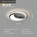Nordic style modern simplicity iron ceiling lamp black 48cm three colour for bedroom