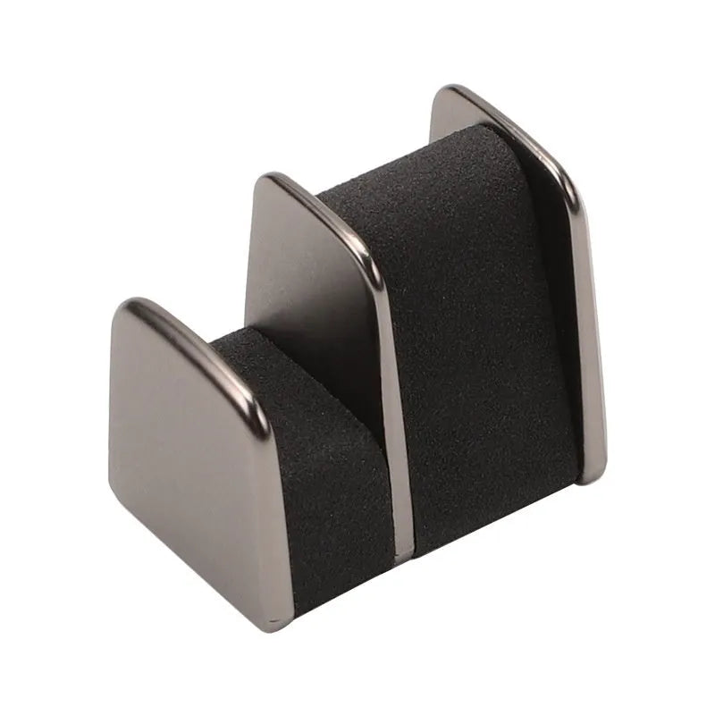 Zinc alloy leather car dashboard glasses clip for sunglasses storage