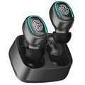 Plastic wireless Bluetooth headset with earplug style available in multiple colours