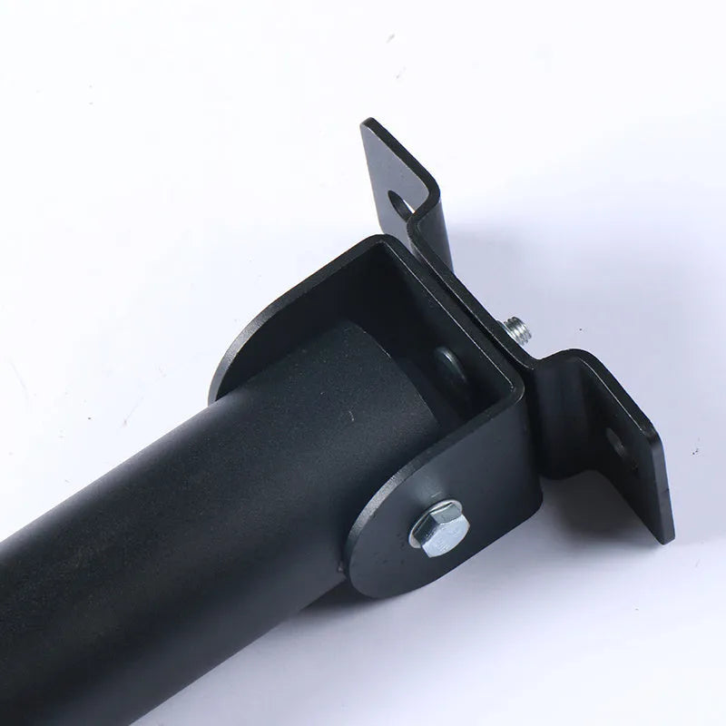 Steel wall-mounted rack for storing 25 barbell rods or gun barrels