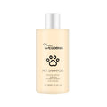 Mild dog shampoo bottle in 100ml and 300ml sizes for gentle coat cleansing