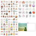 Set of 50 random pattern graffiti stickers for wall and surface decoration