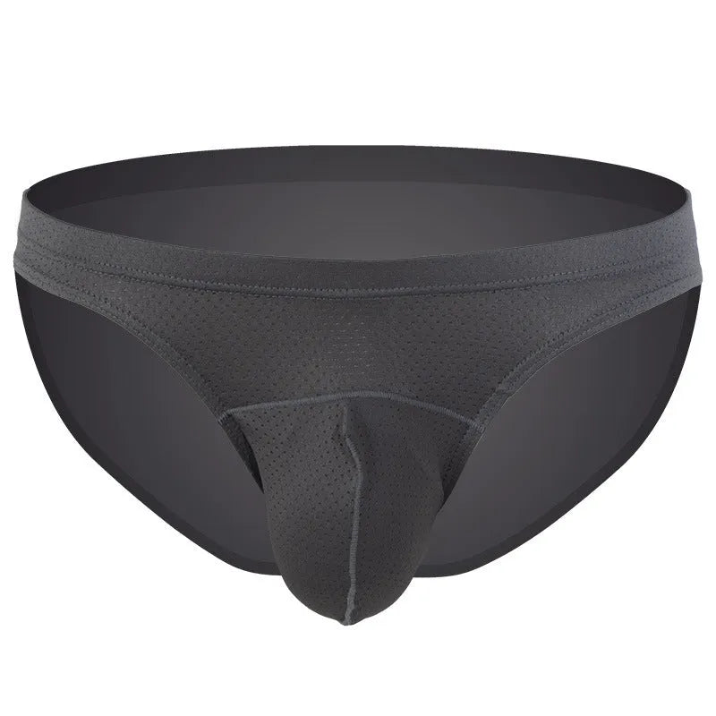 Men's transparent nylon underwear in multiple colours showing loose fit design