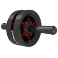 Abdominal wheel fitness equipment for core strengthening, available in flame red and flame blue colour options