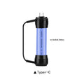 Mini portable keychain charger for mobile phone with 18650 battery slot and built-in charging cable