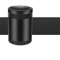 Automatic sensing ashtray in Deep Sky Grey with USB cable on car cup holder